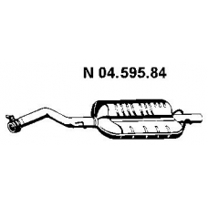 04.595.84 EBERSPACHER Глушитель выхлопных газов конечный