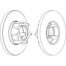 DDF058-1 FERODO Тормозной диск