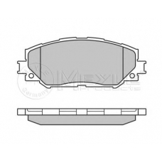 025 243 3617 MEYLE Комплект тормозных колодок, дисковый тормоз