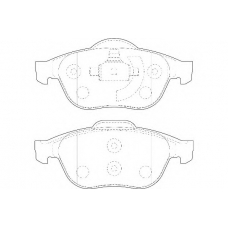 WBP23245A WAGNER LOCKHEED Комплект тормозных колодок, дисковый тормоз