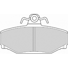 FD6716N NECTO Комплект тормозных колодок, дисковый тормоз