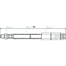 HOS3230 APEC Тормозной шланг