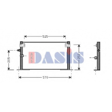 212900N AKS DASIS Конденсатор, кондиционер