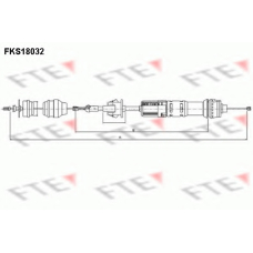 FKS18032 FTE Трос, управление сцеплением