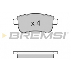BP3384 BREMSI Комплект тормозных колодок, дисковый тормоз