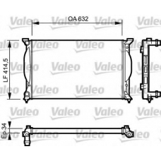 732963 VALEO Радиатор, охлаждение двигателя