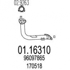 01.16310 MTS Труба выхлопного газа