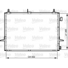 814289 VALEO Конденсатор, кондиционер