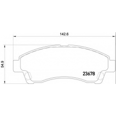 P 24 149 BREMBO Комплект тормозных колодок, дисковый тормоз