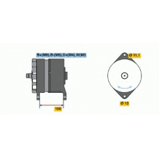 6 033 GB3 020 BOSCH Генератор