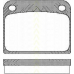 8110 65605 TRISCAN Комплект тормозных колодок, дисковый тормоз