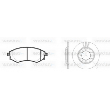 82183.00 WOKING Комплект тормозов, дисковый тормозной механизм