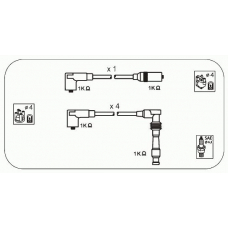ODS216 JANMOR Комплект проводов зажигания