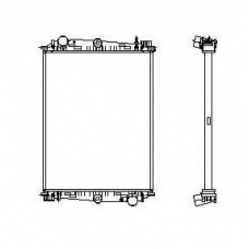 519585 NRF Радиатор, охлаждение двигателя