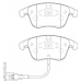 FD7349A NECTO Комплект тормозных колодок, дисковый тормоз