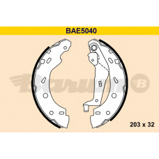 BAE5040 BARUM Комплект тормозных колодок