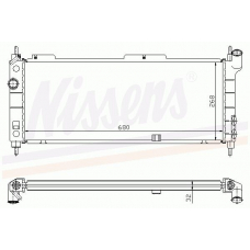 63254A NISSENS Радиатор, охлаждение двигателя