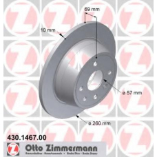 430.1467.00 ZIMMERMANN Тормозной диск