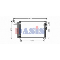 512044N AKS DASIS Конденсатор, кондиционер