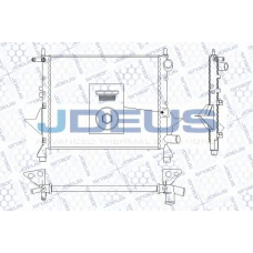 RA0230500 JDEUS Радиатор, охлаждение двигателя