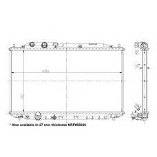 56050 NRF Радиатор, охлаждение двигателя