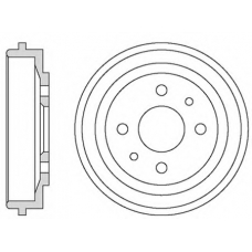 VBD633 MOTAQUIP Тормозной барабан