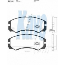 BP-3501 KAVO PARTS Комплект тормозных колодок, дисковый тормоз