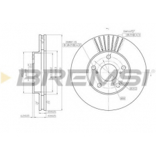 DBB216V BREMSI Тормозной диск