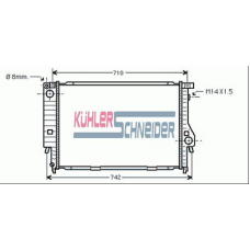 1410401 KUHLER SCHNEIDER Радиатор, охлаждение двигател