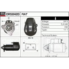 DRS8420 DELCO REMY Стартер