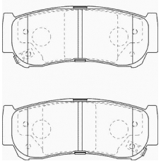 FD7383A NECTO Комплект тормозных колодок, дисковый тормоз