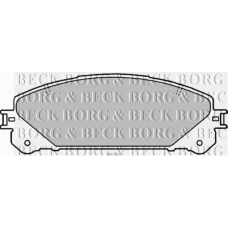BBP2289 BORG & BECK Комплект тормозных колодок, дисковый тормоз