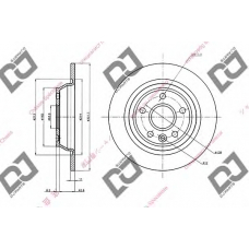 BD1340 DJ PARTS Тормозной диск