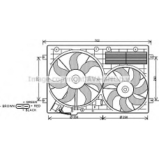 VW7529 Prasco Вентилятор, охлаждение двигателя