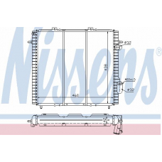 63947 NISSENS Радиатор, охлаждение двигателя