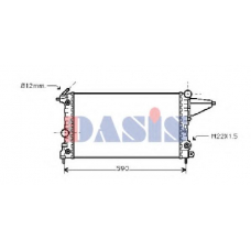 151280N AKS DASIS Радиатор, охлаждение двигателя
