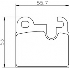 8DB 355 017-511 HELLA Комплект тормозных колодок, дисковый тормоз