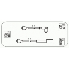 JP325 JANMOR Комплект проводов зажигания