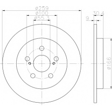 8DD 355 116-901 HELLA PAGID Тормозной диск