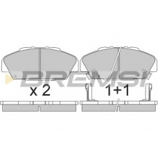 BP2648 BREMSI Комплект тормозных колодок, дисковый тормоз