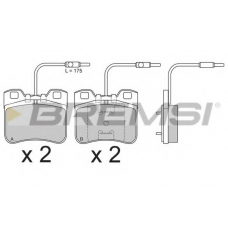 BP2496 BREMSI Комплект тормозных колодок, дисковый тормоз