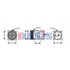 850293N AKS DASIS Компрессор, кондиционер