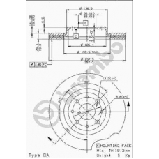 09.9631.14 BREMBO Тормозной диск