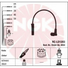 4054 NGK Комплект проводов зажигания
