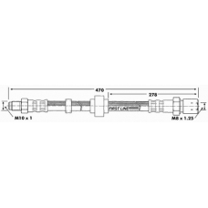 FBH6057 FIRST LINE Тормозной шланг