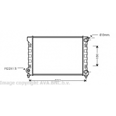 VWA2045 AVA Радиатор, охлаждение двигателя