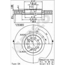 BS 8448 BRECO Тормозной диск