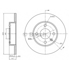 0 986 BB4 342 BOSCH Тормозной диск