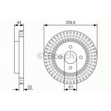 0 986 479 U02 BOSCH Тормозной диск