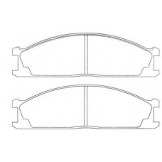 ASN-2006 AISIN Комплект тормозных колодок, дисковый тормоз